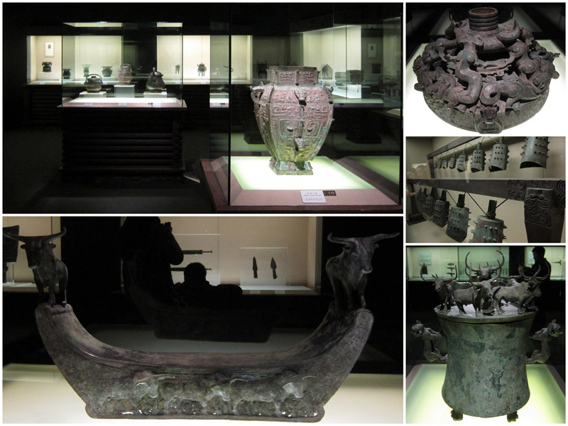 　青銅器館，種類相當多及齊全，完整反映了中國古代青銅藝術的發展史。