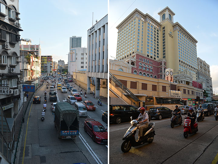 　舊區西邊就是車水馬龍的沙梨頭馬路及新馬路。