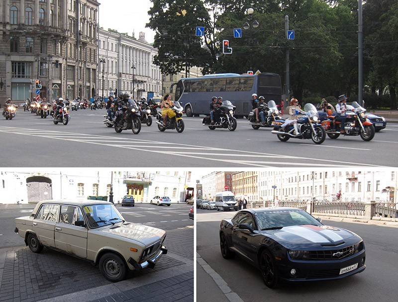 　看早幾年的俄羅斯遊記中，還有不少蘇聯舊車，今年我們去時，蘇聯舊車已很陌見，街上多是歐美韓日的車。