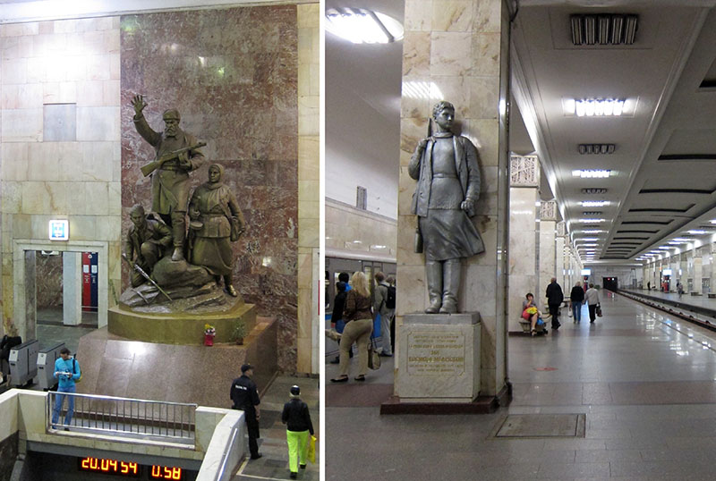 　坐地鐵到Partizanskaya metro station(遊擊隊站)，很有遊擊隊味道。<br /><br />　提起莫斯科地鐵，大家除了想起漂亮，可能也忘不了早幾年的恐襲。莫斯科地鐵雖受恐襲，但並不搞擾民的安檢，但在一些人流多的站有警察巡邏。