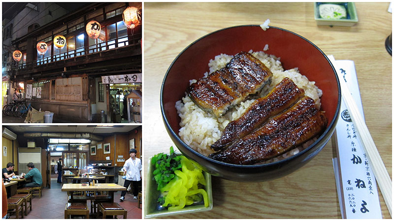 　晚上趕回京都到這間著名的鰻魚飯店嚐嚐，有研究的食家對此讚不絕口。