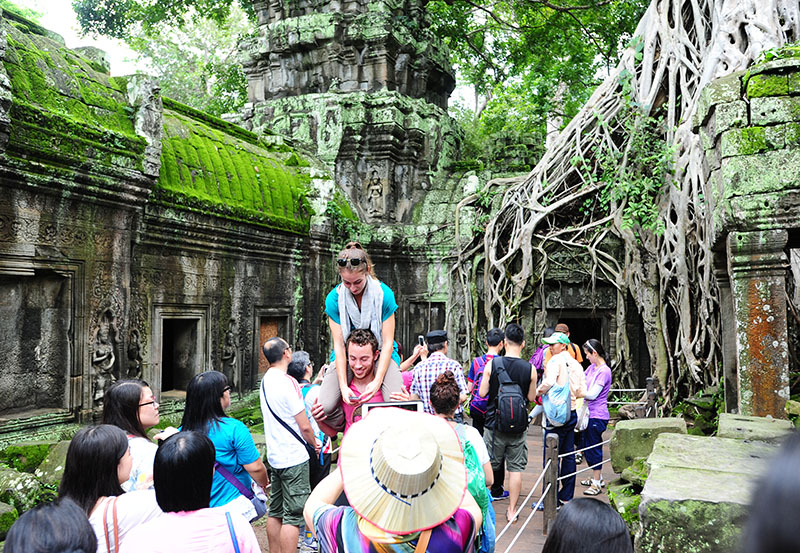 　&quot;古墓麗影&quot;對柬埔寨的旅遊應有很大的功勞。　