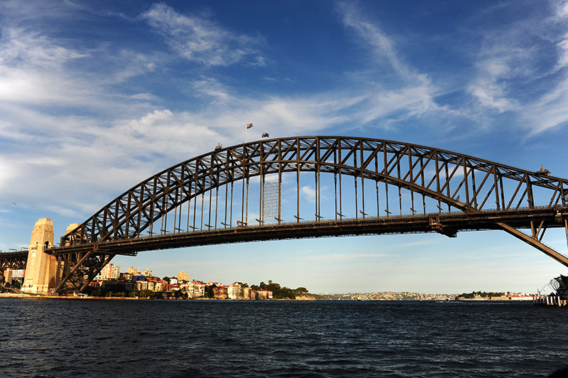 　其實從達令港走到環形碼頭只需要約廿分鐘，但從渡輪經過悉尼大橋。