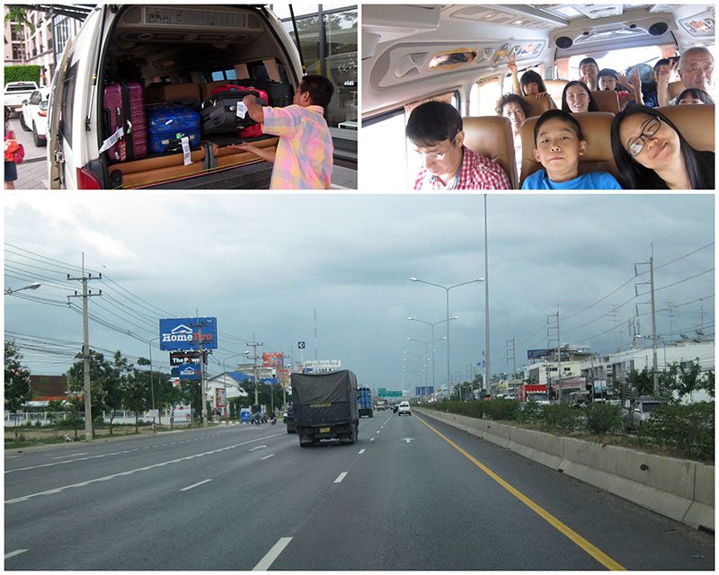 　曼谷離華欣約200公里，司機的速度不慢都開了三小時，看來包車的決定是沒錯的。<br /><br />　14座小巴，THB3000。