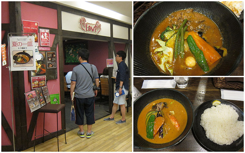 　晚上再到ESTA的十樓，這次嚐下湯咖喱，據說是北海道（嚴格來說只有札幌）的代表美食，日本其它地方很少看到。