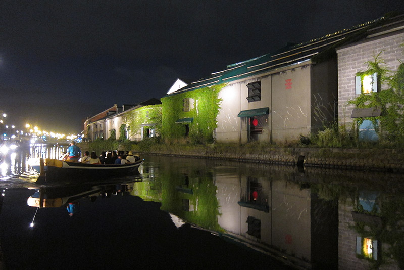 　最後再看看小樽運河的夜景。