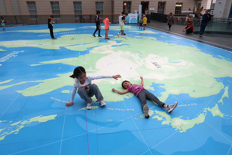 　根據功課，博物館二層的世界大地圖有船仔給小朋友玩，但不知為何現在卻沒有了。