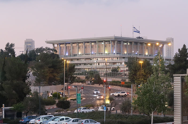 　以色列博物館附近的國會大廈。國家小小，但不少政策卻常吸引全球目光。