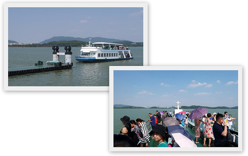 　其實大家來此都主要是參觀太湖的，大家可坐船到太湖中的太湖仙島參觀，船程約12分鐘。