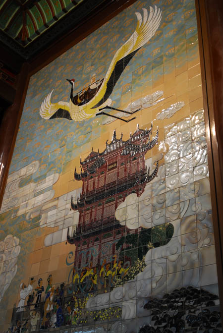 　黃鶴樓樓內大壁畫。