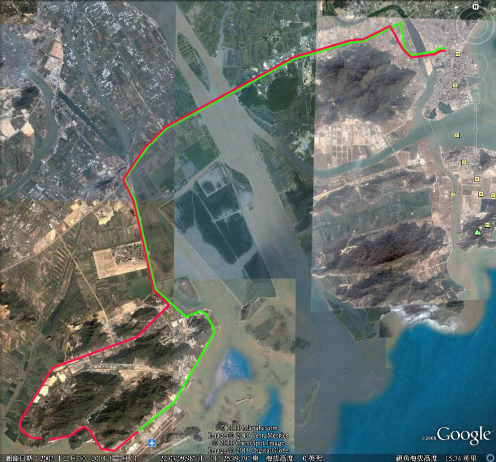 附帶一個路線圖, 今次所騎路程為102公里