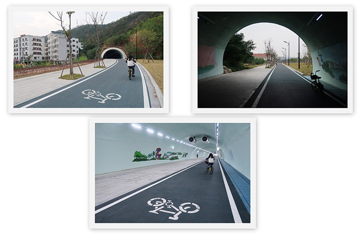 　上村旁還有一人行及單車隧道穿過小橫琴山。