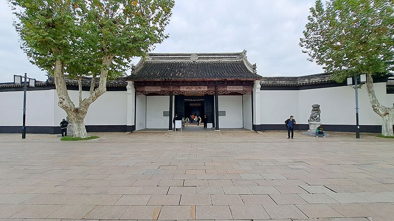 　忠王府的正門口，也是蘇州博物館的出口。