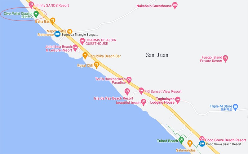 　話說在訂房時，GOOGLE地圖顯示住宿附近有「DIVE POINT」潛水店。起下底，「DIVE POINT」在多個網絡平台都有網店，其中FACEBOOK上有上面那漂亮的潛店，以為就是「DIVE POINT」大本營。其實人家在標題已寫得很清楚---【在 Silver Reef Dive Resort 參加研討會，2022年10月12日  · 菲律賓中米沙鄢 Dauin 。】<br /><br />　只怪自己沒看清楚。