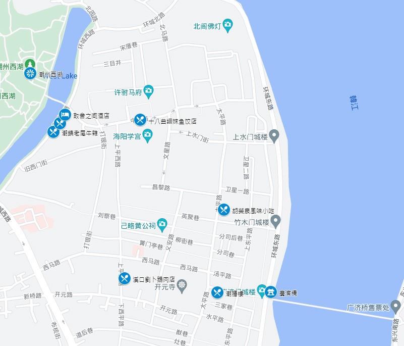 　潮州古城遊覽圖。