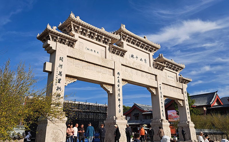 　少林寺主入口很有氣派。