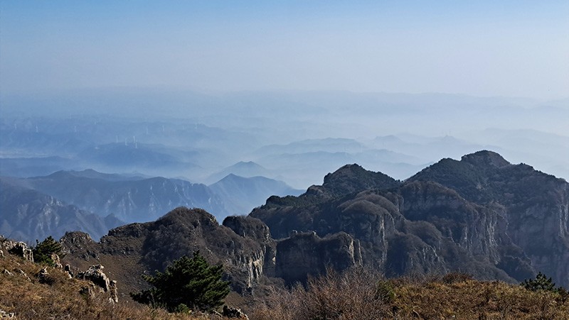 　山水畫卷。