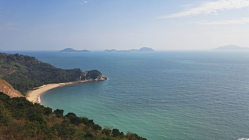 　回望狗嶺涌，狗嶺涌至分流東灣這一段是第七段比較漂亮的路線。