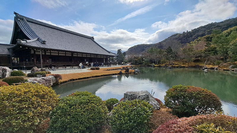 　天龍寺，門票500円，見是世遺景點就進去看看。