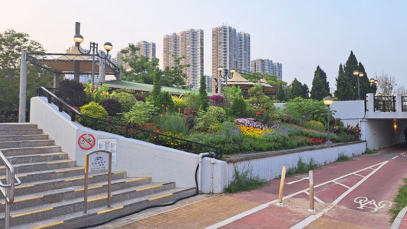 　香港文化博物館緊鄰沙田公園，順便逛一下公園。