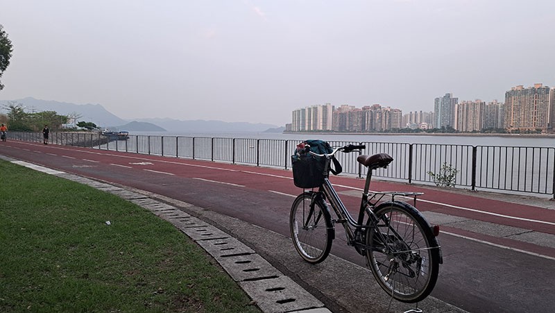 　踩二十分鐘近科學園就行車止步了，原本還想踩到大尾篤，或起碼到大埔一帶放下無人機，看來只能再找機會了。