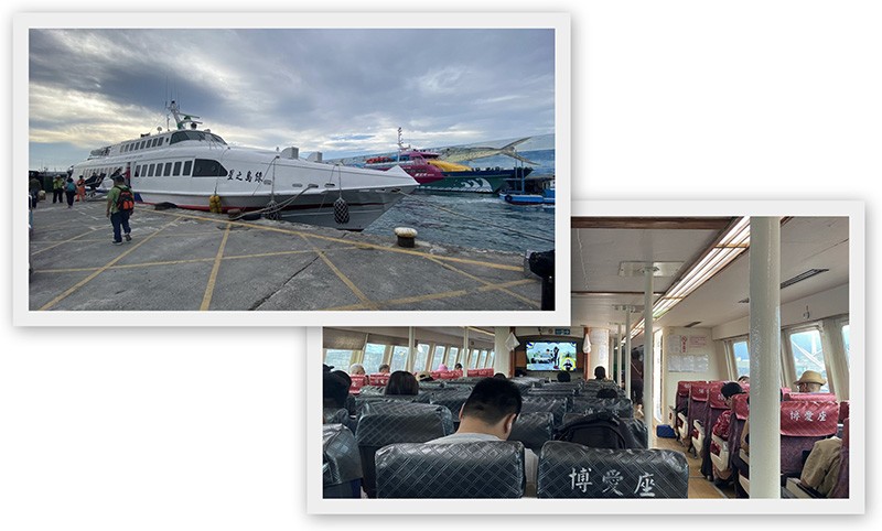 　能載二百多人的客輪，現場觀察約七八成滿。<br /><br />　據說船程顛簸，但實際只有一小段時間有些顛簸，船程2H15MIN不見有人嘔吐。