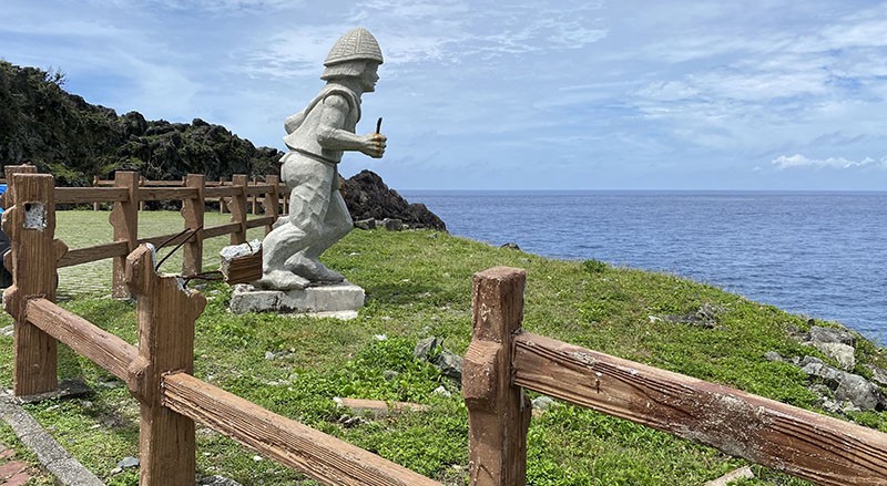 　不少地方還有去年颱風小犬造成的破壞痕跡。