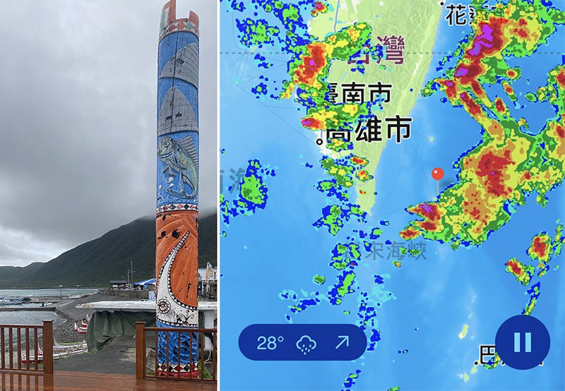 　不久就下雨了，七點半問潛水中心如何安排，取消，爽快退回訂金。
