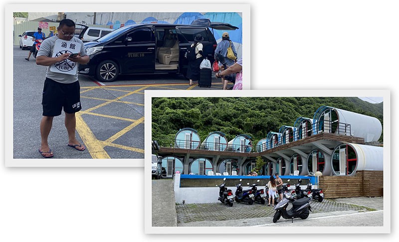 　旅館服務不錯，老闆開車接大家的行李，叫大家沿南邊海邊騎車幾分鐘，見到水族館就是了。<br /><br />　越走越沒人氣，回想剛才經過的旅館似有同宿友，才想起老闆說的「水族館」該是水柱管。