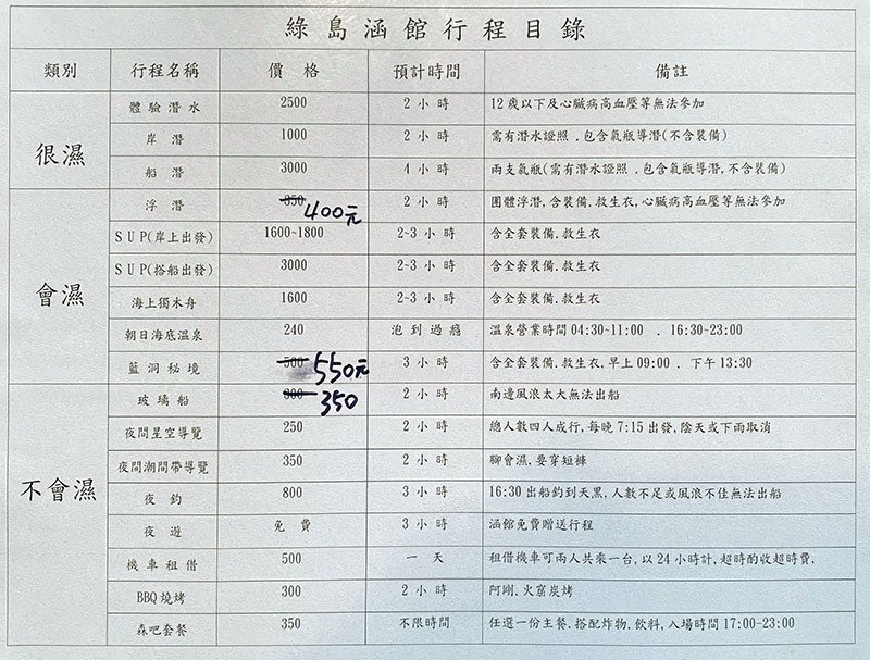 　島上很多店家的關係似也不錯，潛店、住宿、租車、餐廳似都互有友好關係。