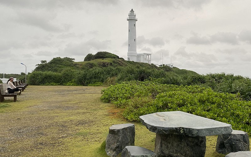 　綠島燈塔，來到也過了開放時間。
