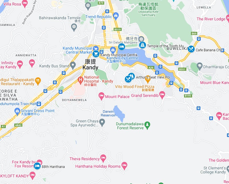 　今晚的旅館(88th Hanthana)真是偏遠了些。