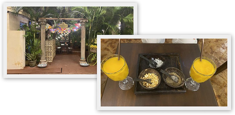 　加勒古城裡的旅館（Mango House），很有誠意的Welcome Drink，濃濃茫果汁。