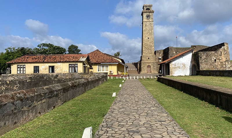 　北面城的鐘樓( Clock Tower)，建於 1882 年，是加勒城堡另一座地標歷史建築。