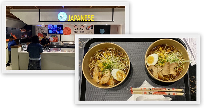 　司機平時接不少港台客，該知當地食物未必合華人口味，直接載我們到一購物中心（Colombo City Centre Mall and Residences），原來三樓有美食廣場，有世界各地&quot;美食&quot;，但其實都是當地人做的。看上去只有日本拉麵比較合口味，點了兩碗雞肉拉麵，哪知只有三四片薄薄的雞肉加半隻雞蛋，拉麵份量比公仔麵還少，整體還不如自己煮的公仔麵，每碗LKR2850(HKD75)，由此可見可倫坡的物價，幸好已是旅程尾聲，已沒什麼戰鬥力，一早已沒興趣想在可倫坡找美食了。