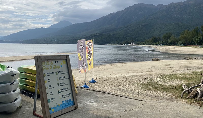 　貝澳泳灘，這泳灘看上去不錯。