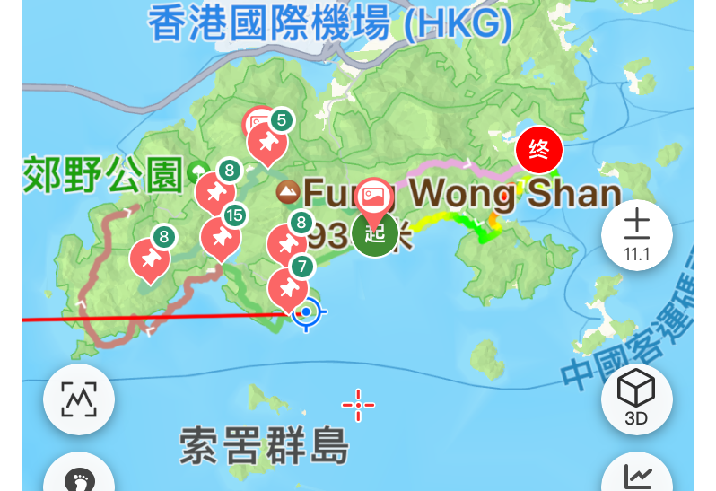　分六次完成鳳凰徑12段70公里。
