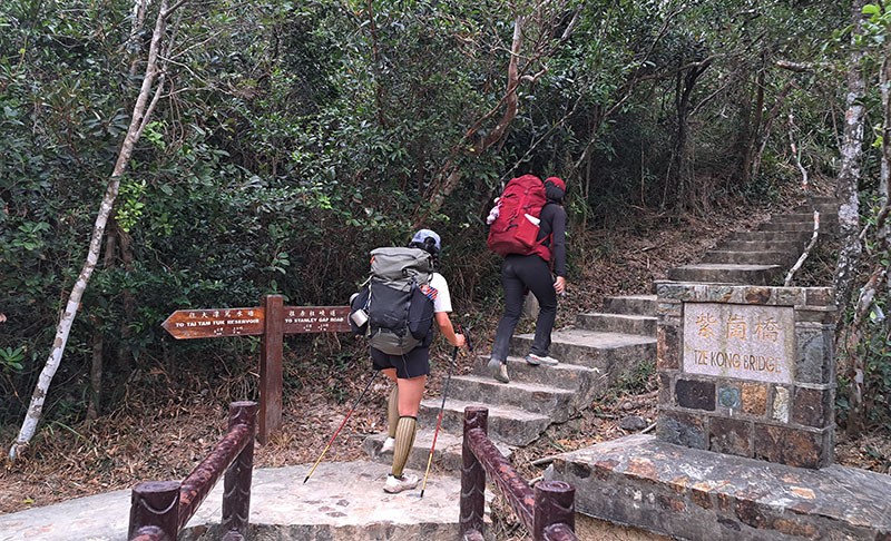　上坡時又給笨忍過了頭。<br /><br />　八卦一下，原來她們是來自廣州的山友，分三日反走衛奕信徑，這也是她們最後一段，體力可能消耗得七七八八，加上重裝，難怪上坡給笨忍過頭。但她們年輕，下坡時無所顧忌，半走半跑，因此有她們過我我過她們的情況。