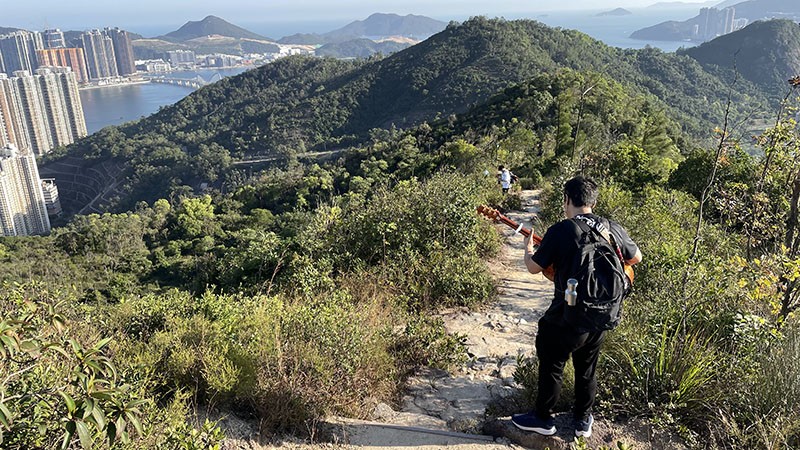 　此段經過魔鬼山、照鏡環山、五桂山，最高都是海拔三百米左右，比想像中輕鬆。