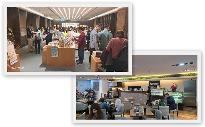 　記念品店及咖啡廳也很受歡迎。