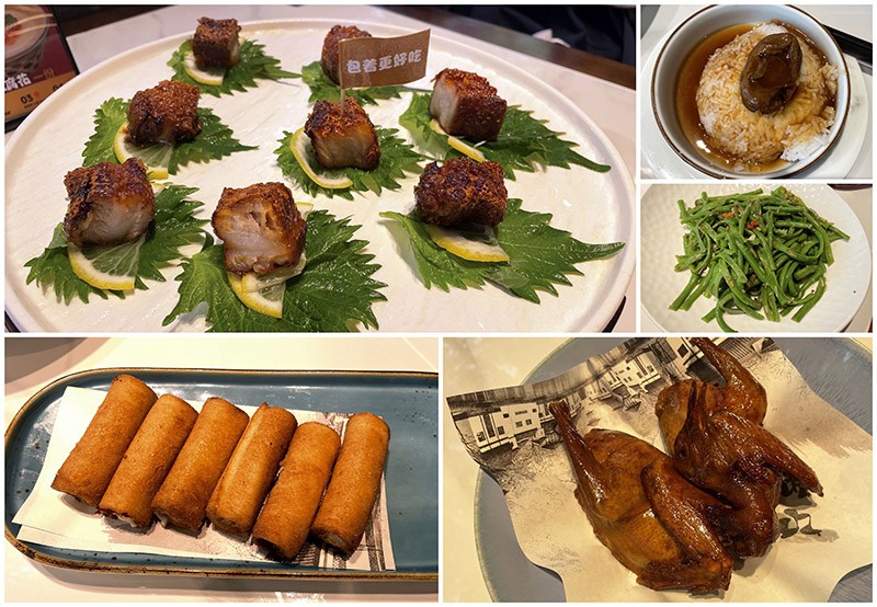 　鰐府看來海鮮魚生是特色，但不太敢吃；火鍋似也不錯，但兩人吃不多。最後只點小炒套餐258元。<br /><br />　叉燒用薄檸檬片及葉子包起來一起吃太好味，可用驚喜來形容；平時吃的乳鴿多是翻炸，新鮮出爐的乳鴿零舍不同；米飯也很有誠意，已忘掉多久未吃過這麼好吃的米飯。