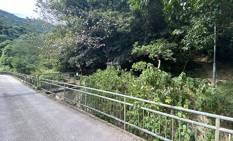 　沿引水道走幾百米又再上山。