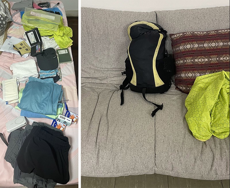 　不想因多少少行李加多幾百元買行李，只能盡量壓縮行裝，原來15L的小背包也能放下。<br /><br />　登機時其實很寛鬆，沒人理背包大小，除非太誇張吧。如早知也不介意給多50元買個「經濟飛」，免擔心一大輪。